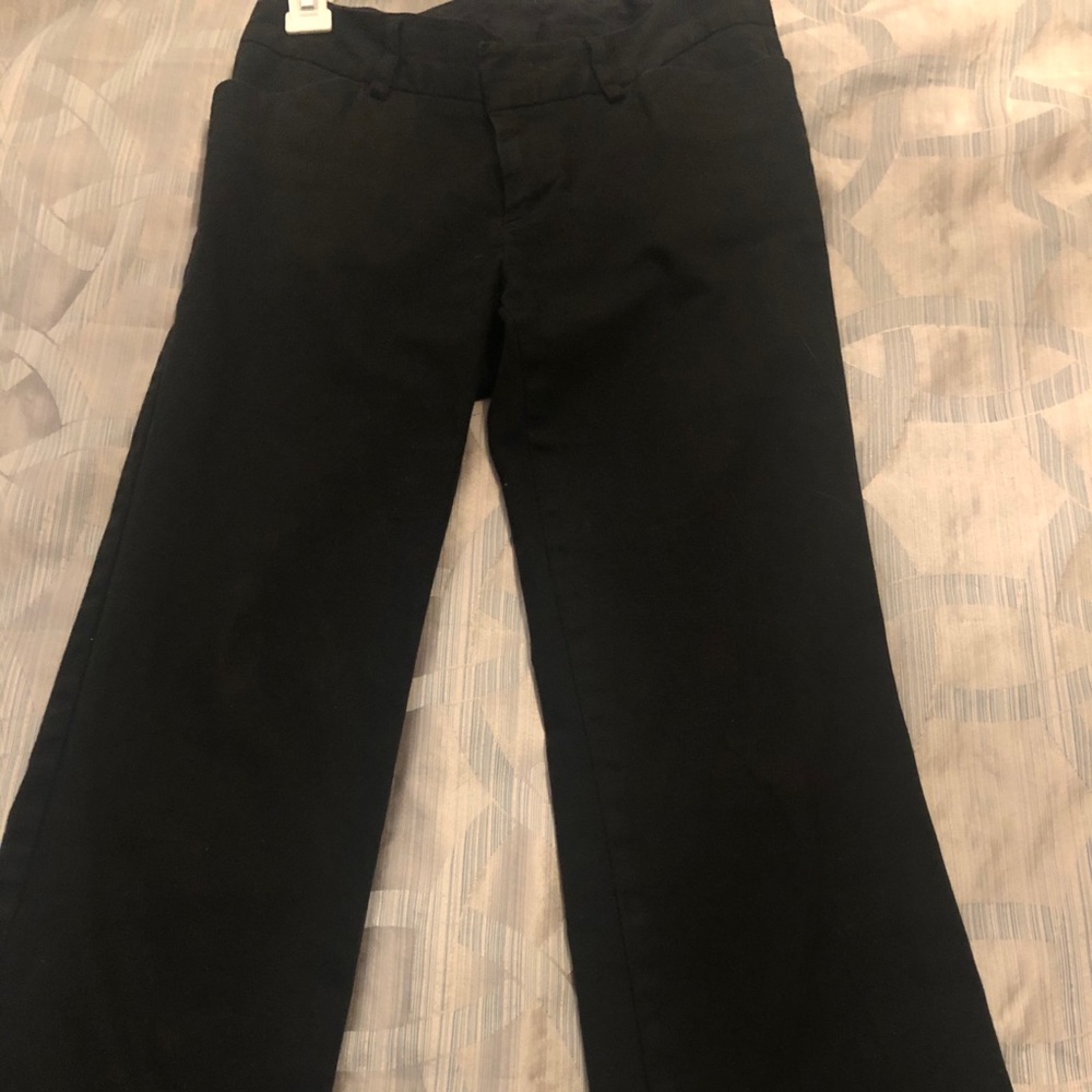 Black ankle length pants